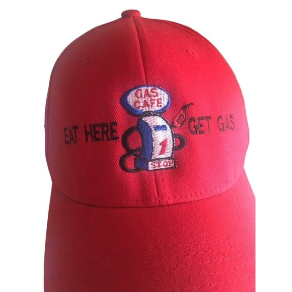 Crested Butte Colorado Eat Here Get Gas Cap Hat Embroidered Size S/M - Picture 2 of 8